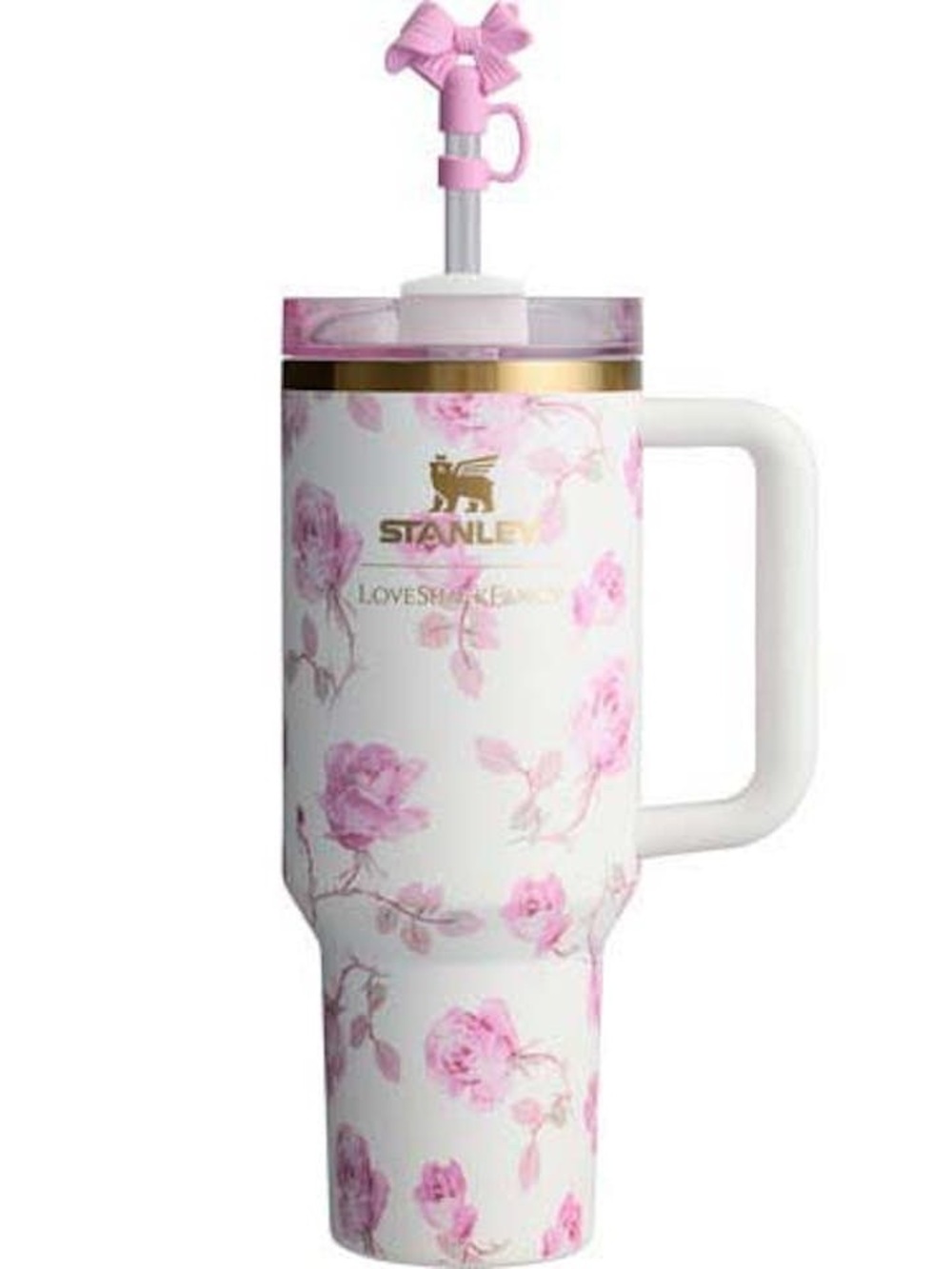 Stanley x LoveShackFancy Pink purple blue Floral Straw 40oz flowstate quencher - Picture 3 of 11